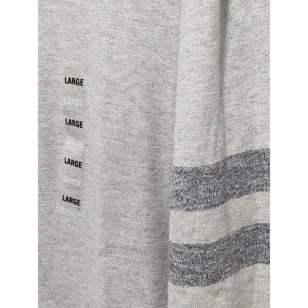 Sonoma Men's Gray Crew Neck Long Sleeves Cotton Blend Pullover Sweater Large NWT